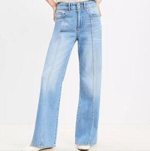 Loft High Rise Wide Leg Jeans Size 30